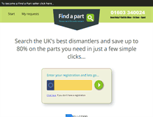 Tablet Screenshot of find-a-part.com